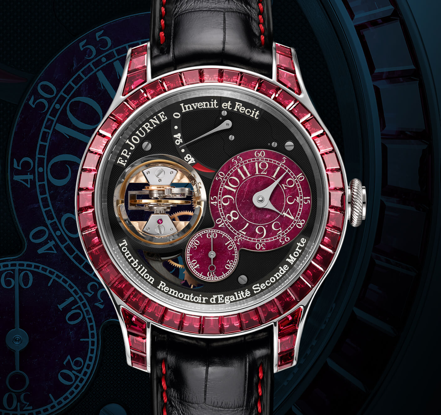 TOURBILLON SOUVERAIN JOAILLERIE RUBIS